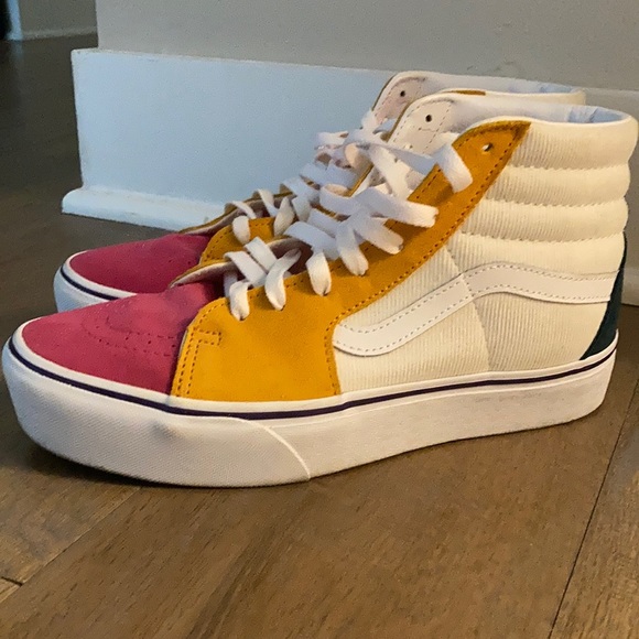 Multicolored Hi Top Vans - Picture 3 of 6